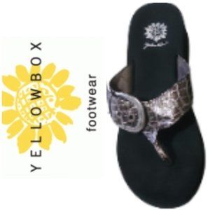 💘Great Yellow Box Wedge Sandals